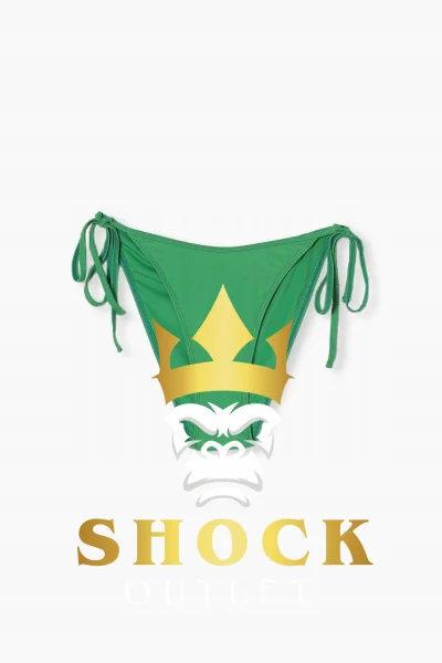 C4B237 ZIELONE BIKINI WIĄZANE - TYLKO DÓŁ BOOHOO S