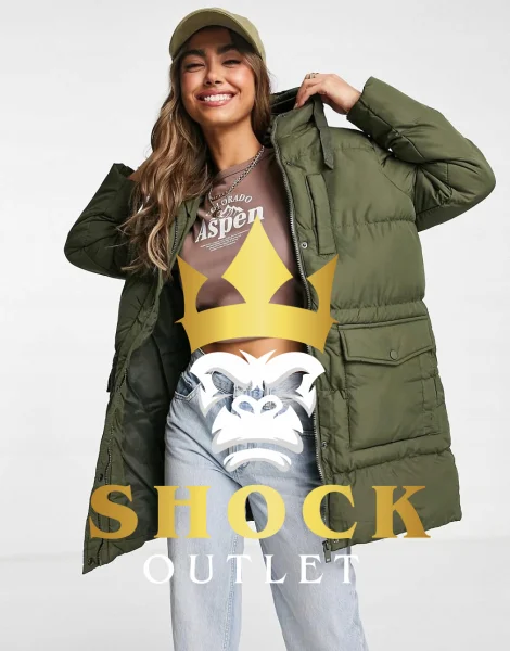 F3A008 ZIELONA KHAKI KURTKA PIKOWANA Z KAPTUREM BRAVE SOUL XS