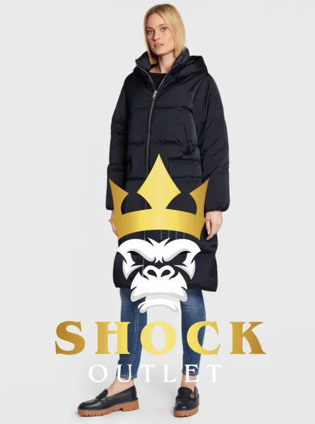 F2B006 GRANATOWY PŁASZCZ PUCHOWY TOMMY HILFIGER XS