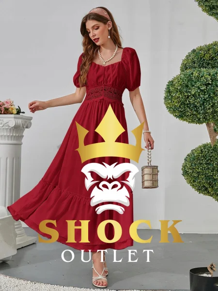 C10E05 CZERWONA SUKIENKA MAXI SHEIN S