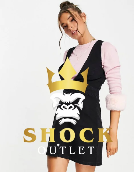 B5C116 CZARNA SUKIENKA JEANSOWA NEW LOOK XS