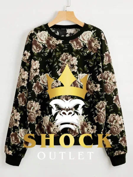 A2C013 BLUZA W KWIATKI SHEIN XS