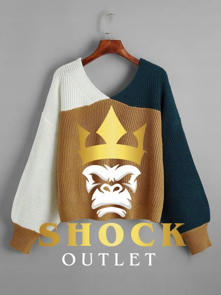 A0D102 TRZY KOLOROWY SWETER SHEIN XL
