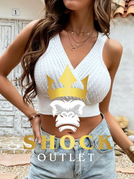 D4C103 ECRU TOP NA RAMIĄCZKACH SHEIN S