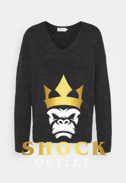 A3A106 CIEMNOSZARY SWETER CAMILLA ONLY XL