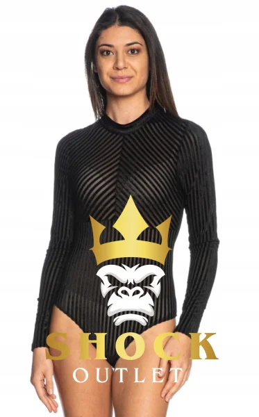 A0C107 CZARNE BODY PRZEŚWITUJĄCE ONLY XL