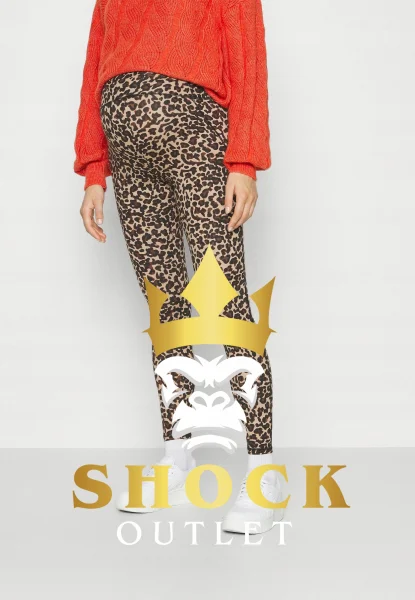 A1F019 PANTERKOWE LEGGINSY CIĄŻOWE VERO MODA MATERNITY XL