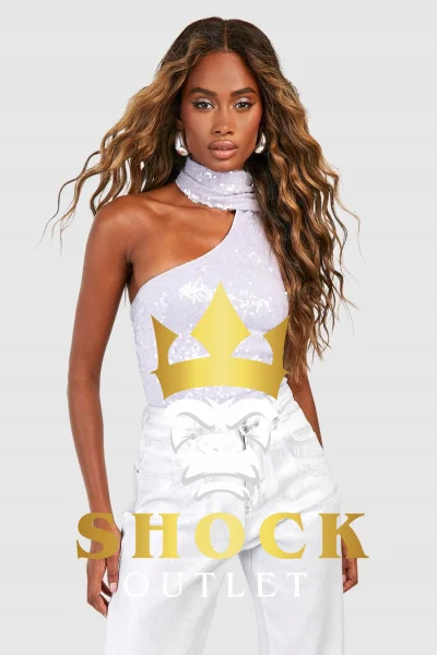 C9E014 FIOLETOWY TOP Z CEKINAMI BOOHOO XL