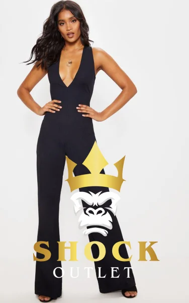 D2E310 CZARNY KOMBINEZON NA RAMIĄCZKACH PRETTYLITTLETHING XXS