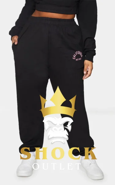 C10C16 CZARNE SPODNIE DRESOWE PLUS SIZE PRETTYLITTLETHING 4XL