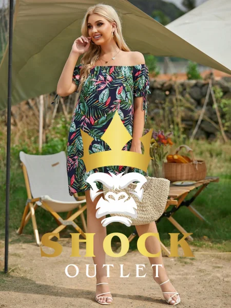 D2B101 ROŚLINNA SUKIENKA LUŹNA SHEIN 2XL/3XL