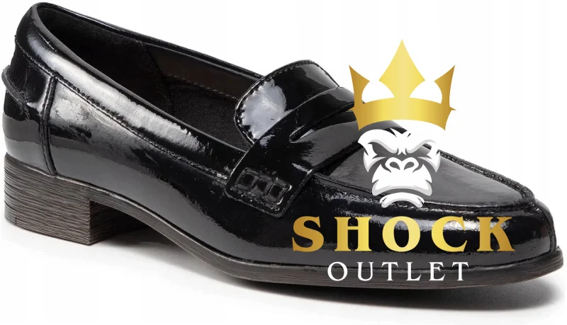 G4G04 CZARNE PÓŁBUTY HAMBLE LOAFER CLARKS 42