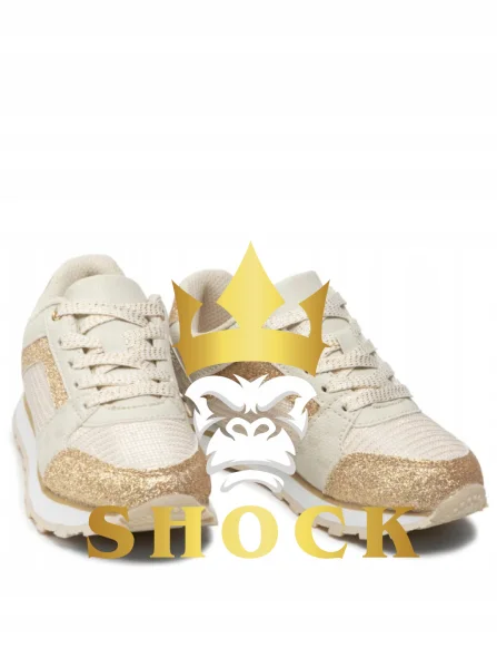 E0A5 ZŁOTE SNEAKERSY 'BILLIE JOGGER' MICHAEL KORS 29