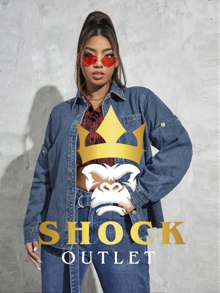 G2A003 NIEBIESKA JEANSOWA KURTKA SHEIN 4XL